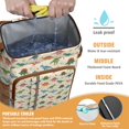 thumbnail image 2 of Travel Cooler Bag - Beige Colorful Dinosaurs Pattern Camping Beer Cooler Backpack with Bottle Opener- Waterproof Insulated Picnic Backpacks - Cooler Bag for Beach, 2 of 6