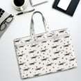thumbnail image 6 of Salouo Dachshund Dog for Canvas Tote File Bag, Tote Bag With Zipper Business Briefcase Document Bag with Handle A4 File Organizer Laptop Bag for Travel & Work, 6 of 8