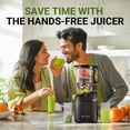 thumbnail image 4 of AMZCHEF Juicer Machines, 5.8" Extra Self-Feeding Cold Press Juicer for Whole Vegetable & Fruit, Juice Extractor Machine with Large Auger & Triple Str, 4 of 7