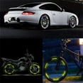 thumbnail image 5 of 20 Pcs Car Wheel Reflective Sticker,Night Reflective Safety Decoration Strip,Waterproof Reflective Stickers,Auto Decorative Reflective Sticker for Cars,Trucks, Motorcycle,Car Wheel Decorative,Green, 5 of 8