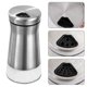 thumbnail image 3 of 2 Pcs Stainless Steel Salt & Pepper Shakers with Adjustable Lids for Spices, 3 of 5