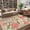 Camel, variant on GlowSol Washable 2x6 Floral Ultra Thin Non Slip Botanical Print Kitchen Rugs Retro Accent Indoor Carpet Runner for Laundry Bathroom Bedroom Low Pile Entryway Mat, Black Purple