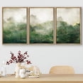 thumbnail image 3 of PixonSign Framed Wall Art Set Forest Landscape Green Watercolor Pastel Nature Wilderness Modern Art Decor Abstract Prints Minimal Relax/Calm for Living Room, Bedroom, Office - 16"x24"x3 Natural, 3 of 5