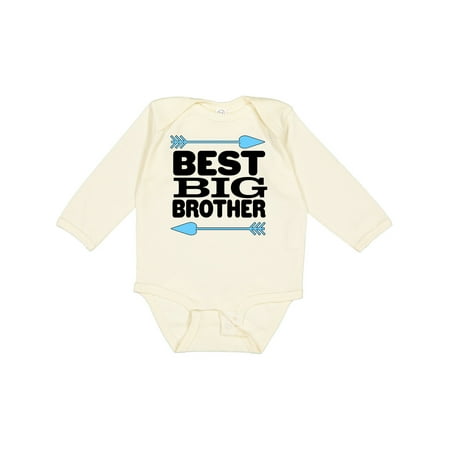 

Inktastic Best Big Brother Gift Baby Boy Long Sleeve Bodysuit