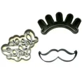 thumbnail image 4 of Staches Or Lashes Gender Reveal He Or She Boy Girl Cookie Cutter Usa Pr1300, 4 of 6