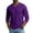 21# Dark Purple, variant on Mens Long Sleeve Shirt V Neck T Shirts Casual Cotton Plain Basic Tee Lightweight Breathable Classic Slim Fit Shirt Mint Green XL