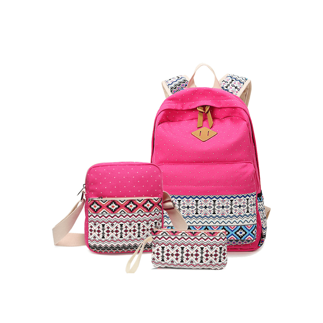 Diannasun Girls Lightweight Canvas Backpack