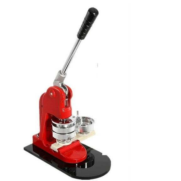 Badge Pin Button Maker Machine with 100Pcs Button Part  Mold DIY Badges Press Maker ,Beginner-Friendly
