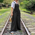 thumbnail image 3 of Bigersell Curvy Bootcut Jumpsuits for Women Jumpsuit Fashion Womens Ethnic Style Solid Cold Shoulder Suspender Cami Pants Jumpsuit Ladies Wide Leg Jumpsuits, 3 of 8