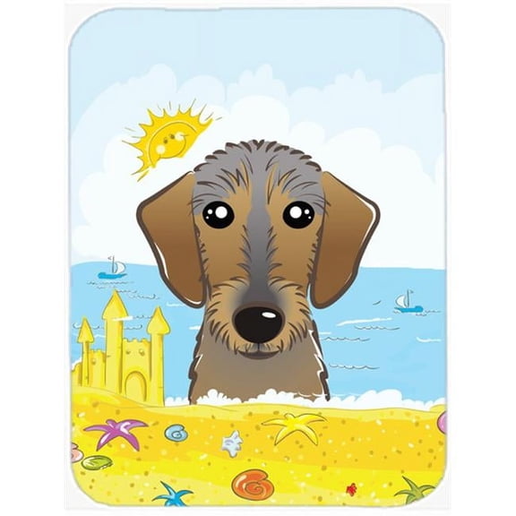 Carolines Treasures Wirehaired Dachshund Summer Beach Mouse Pad