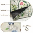 thumbnail image 6 of Spring Floral Round Area Rug 5Ft Washable Circle Rugs for Living Room Bedroom, Pink Blue Flowers Butterfly Farmhouse Non-Slip Carpet Floor Mats Indoor Outdoor Carpet Runner Aesthetic Home Decor, 6 of 8