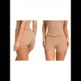 thumbnail image 3 of Pantalones Cortos Deportivos de Yoga de Alta Elasticidad para Mujer - Cintura Alta, Informales, Cómodos y Cómodos Caqui M, 3 of 6
