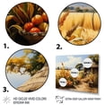 thumbnail image 3 of Designart "Abundance Harvest African Painting I" African Floater Framed Canvas Print, 3 of 7