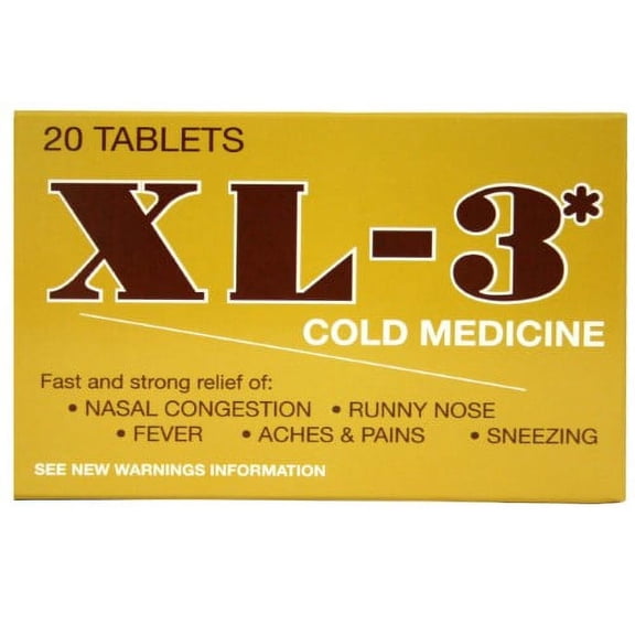 XL-3 Cold Medicine Tablets