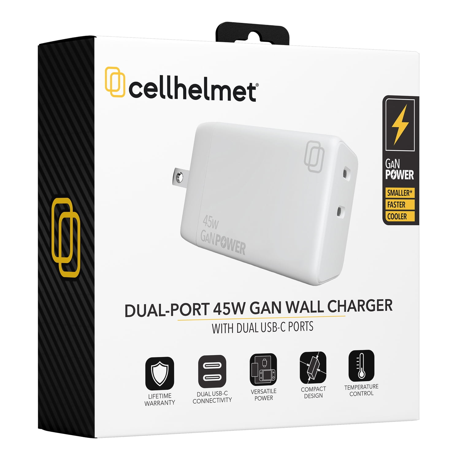 cellhelmet 45-Watt Dual-Port GaN Wall Charger