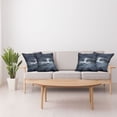 thumbnail image 4 of Ambesonne Blue Throw Pillow Cover 4 Pack, Stromy Sky over Mountains, 16", Blue, 4 of 7