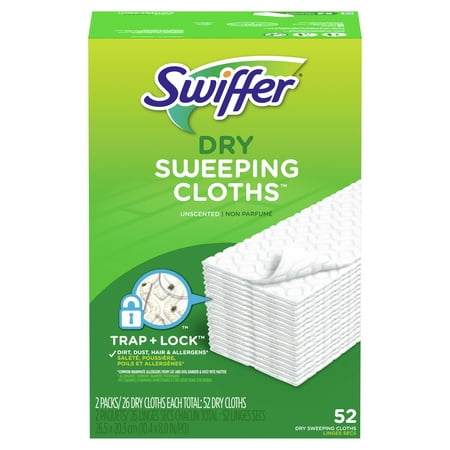UPC 037000990383 product image for Swiffer Sweeper Dry Sweeping Pad Floor Cleaner Refills for Dust Mop  2 Pack  52  | upcitemdb.com