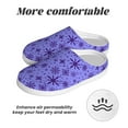 thumbnail image 6 of Lsque Purple Snowflake Elegance Pattern Womens Comfort Cotton on Scuff With Memory Foam and Anti-skid Sole Slipper-46/47, 6 of 7