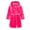 Rose Red, variant on LYMAYTER Flannel Hooded Bathrobe for 2-12Y Toddler Girls Soft Warm Kimono Robe Solid Color Plush Nightgowns With Belt