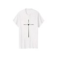 thumbnail image 1 of all-Season Women's Casual Tee – Stylish Heart & Cross Graphic for effortless outfits Top Vintage, 1 of 6