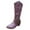 Purple, variant on New Fashion Warm Female Boots Womens Boots Cowboy Boots For Women Boots Womens Cowboy Boots Vintage Hollow Out Buckle Boots For Women Cheshire Boots Shoes