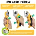 thumbnail image 3 of Cordless Electric Scissors, Cardboard Cutter, Rechargeable Powerful 4V Scissor Cutting Tool for Cardboard, Fabric, Leather, Yellow, 3 of 16