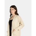 thumbnail image 4 of Time and Tru Women's and Women's Plus Open Front Cardigan Sweater, Sizes XS-4X, 4 of 7