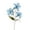 blue, variant on Simulation 3 Small Lily Artificial Flowers Wedding Decoration