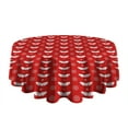 thumbnail image 5 of Christmas Round Tablecloth 70x70in(178x178cm) – Waterproof Polyester Table Cover with Full Print Design, Wrinkle Resistant & Washable for Kitchen Dining Party Decor, 5 of 6