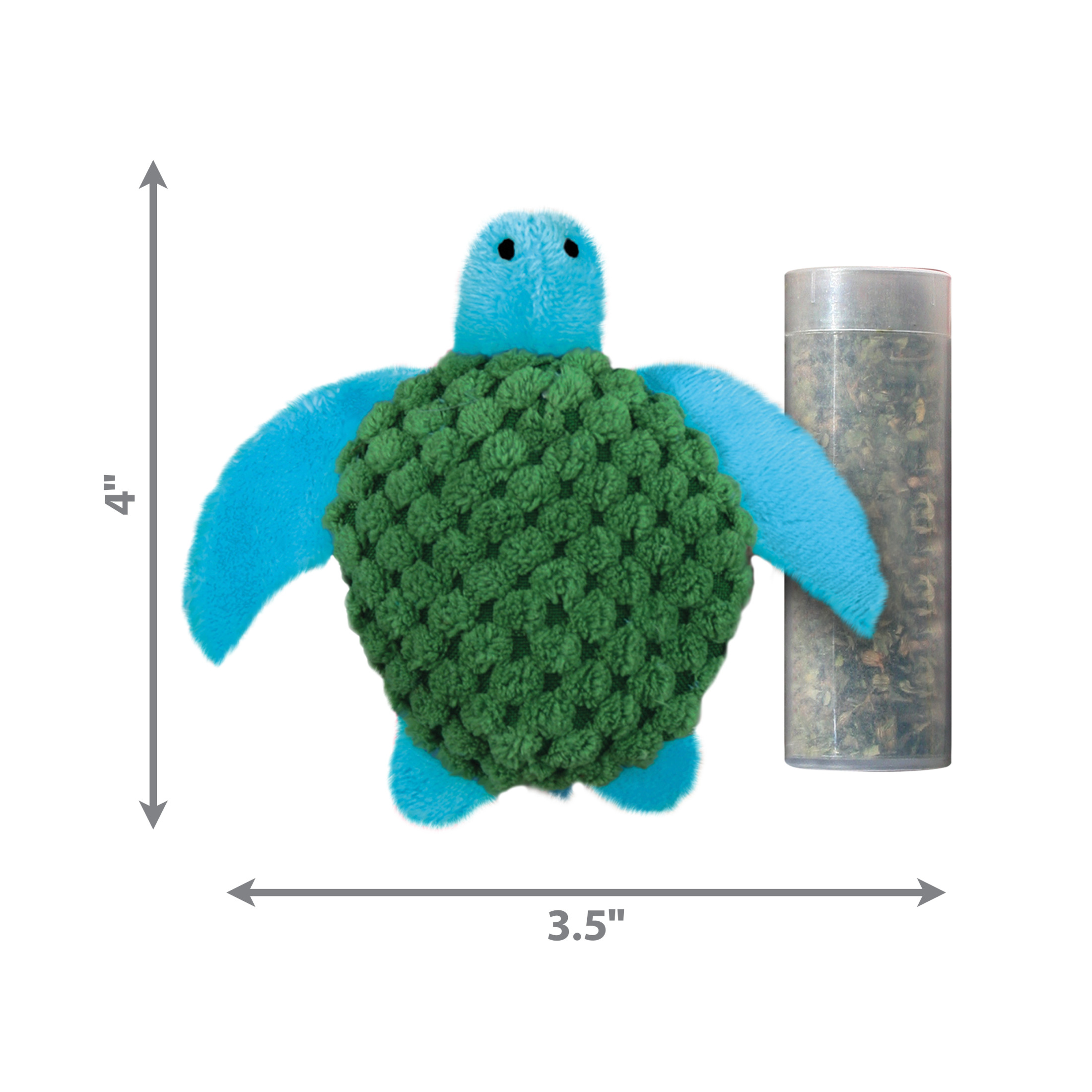 KONG® Refillables Catnip Toy, Turtle, with Premium North American Catnip