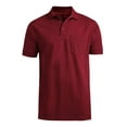thumbnail image 1 of Ed Clothes Polo Piqué à Manches Courtes avec Poche, Bourgogne, Très Petit, 1 of 1