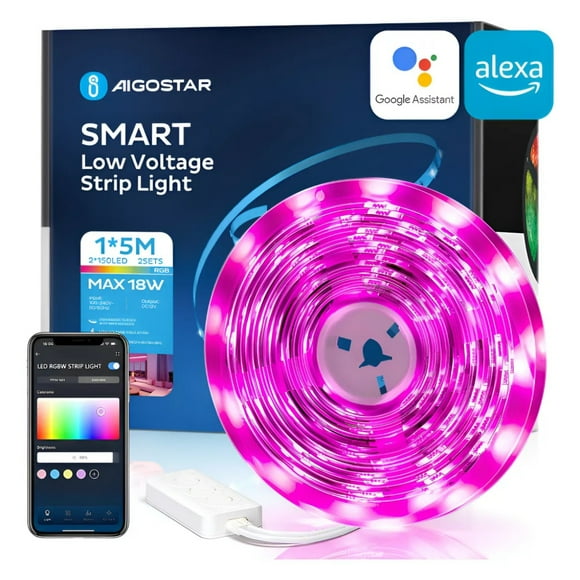 Tira Led Rgb Inteligente, Control Remoto, 5 Metros, 2 Juegos