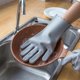 thumbnail image 2 of SZTXJ 2 Pairs Household Cleaning Gloves - Reusable, Waterproof, Non-Slip Kitchen Dishwashing Gloves (Medium), 2 of 5