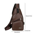 thumbnail image 4 of InsCrazy Sling Bag for Men Sling Bag Stylish Lightweight Sports Shoulder Bag Large Capacity Secure Pack for Hiking Gym Everyday Carry for Travel Outdoor Sports, 4 of 7