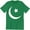 Green, variant on Beautiful Cresent Moon And Star Design Icon Silhouette Emoticon Men's T-Shirt