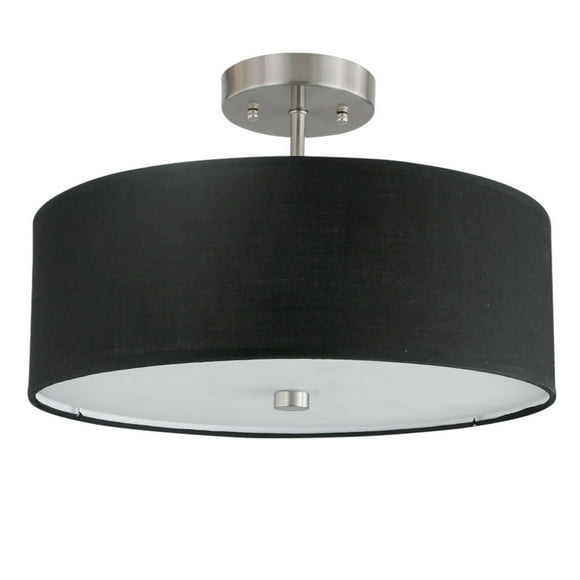 Dainolite 571-143SF-SC-BK Black Semi-Flush Mount