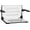 White Seat with Matte Black Frame, variant on Seachrome SHAFAR-185155-PTS-S-MB-BK Silhouette 16" Wide Wall Mounted Shower Seat - Teak