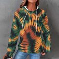 thumbnail image 2 of Yertdoel Hoodies for Women Fashion Printed Fleece Lined Drawstring Pullover Hooded Sweatshirt Outdoor Casual Warm Cozy Hoodie Top with Pocket, 2 of 7