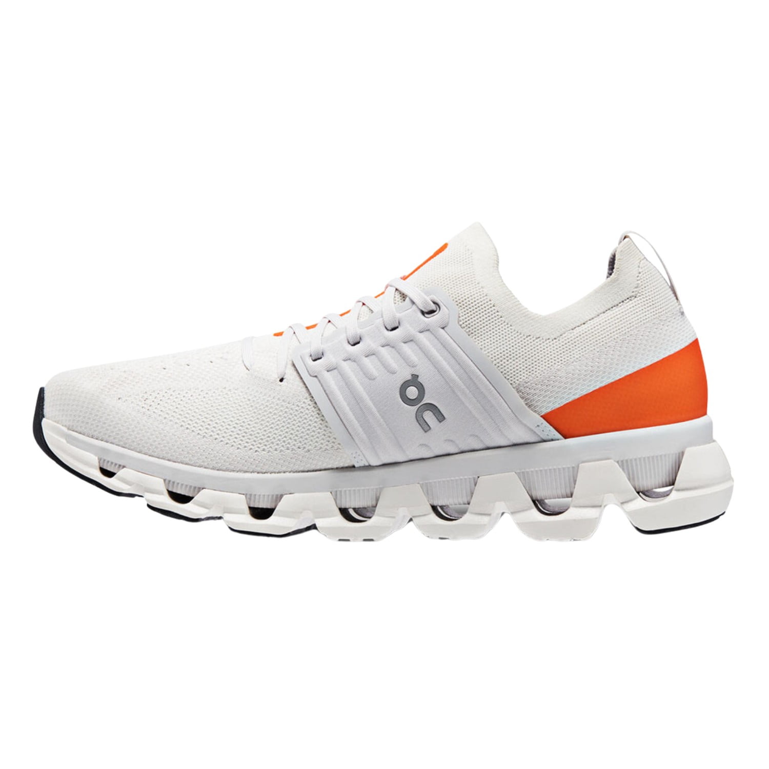 On! Men's Cloudswift 3 Sneakers, Ivory/Flame, White, Orange, 9.5