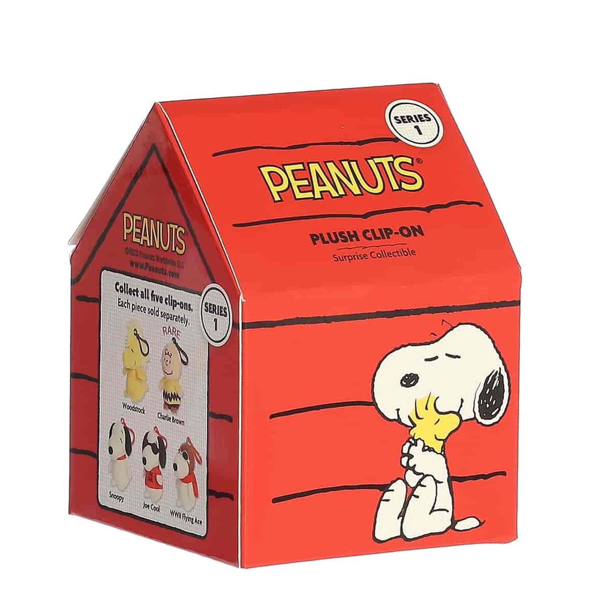 New Aurora 3.5" Peanuts Mini Plush Clip-On Surprise Box Collectible, Series 1
