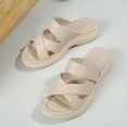thumbnail image 6 of Mostsola Slides for Women Casual Comfortable Arch Support Slip on Shoes Summer Dressy Slippers, 6 of 9