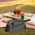 thumbnail image 6 of Dualoai Insulated Cooler Bag Oxford Cloth Thermal Storage for Outdoors Travel Picnic Green, 6 of 9