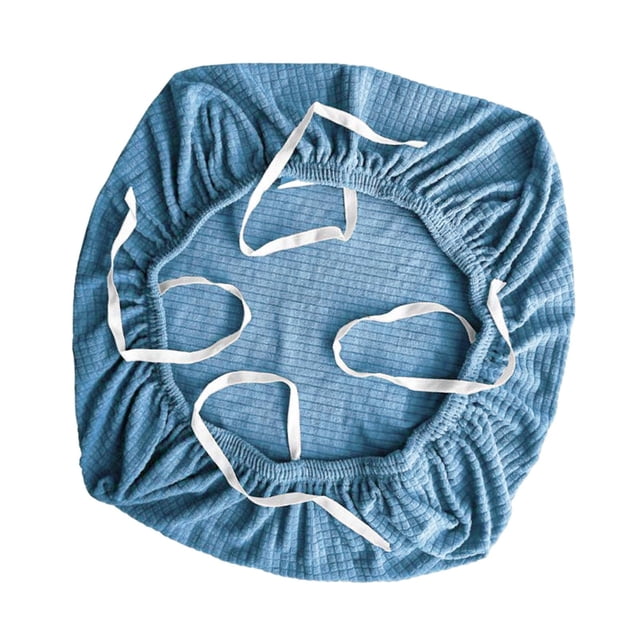 Funda para silla de oficina, lavable, elástica, extraíble, para sillas de juego, antideslizante, suave. Azul