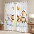 thumbnail image 2 of Castle Fairy Elephant Giraffe Curtains Pack of 2 (42x84 Each),Cosmos Curtains Blackout, 2 of 6