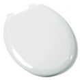 thumbnail image 1 of Slow Close Premium Plastic Round Toilet Seat, White, 1 of 1