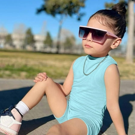 

NIUREDLTD Kids Toddler Baby Children Girls Solid Summer Sleeveless Dress Clothes Beach Clothes