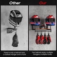 thumbnail image 4 of Soporte de pared para casco NANAGIFTREE para motocicleta, plateado, 4 of 8