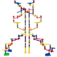 thumbnail image 1 of Marble Genius Marble Run Extreme Set - 145 Complete Pieces + Free Instruction App (125 Translucent Marbulous Pieces + 20 Glass Marbles), 1 of 5