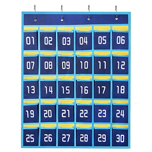 MagiDeal Protable 30 Pockets Classroom Hanging Organizer Pocket Chart for Cell Phones Business Cards Holder As Described Coffee MagiDeal Protable 30 Pockets Classroom Hanging Organizer Pocket Chart for Cell Phones Business Cards Holder As Described Coffee