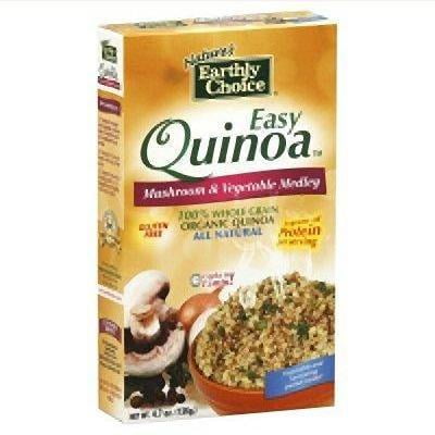 6 Pack :       Nature's Earthly Choice All Natural Organic Easy Quinoa, Mushroom And Vegetable Medley, 4.8 Ounce : Packaged Chicken
